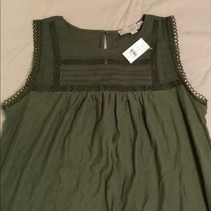 NWT Green tank blouse